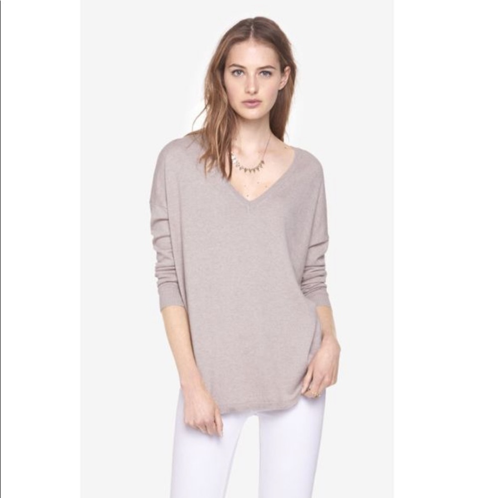 Tan/grey express sweater
